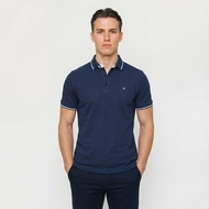 LTD เสื้อโปโลแขนสั้น ผู้ชาย สีกรมท่า | New Gen Polo Shirt | 00981