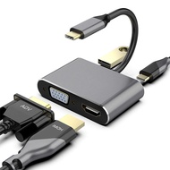 Type-C to 4K HDMI-compatible VGA USB C 3.0 Hub Adapter for Nintendo Samsung S20 Dex Matebook Xiaomi 10