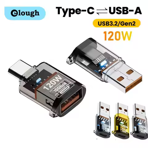 10Gbps OTG USB 3.2 To Type C Adapter 120W Fast Charging USB C Converter OTG For Xiaomi Samsung PC Ta