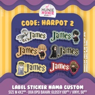 Custom Name Sticker - Harry Potter (100pcs+) Sticker