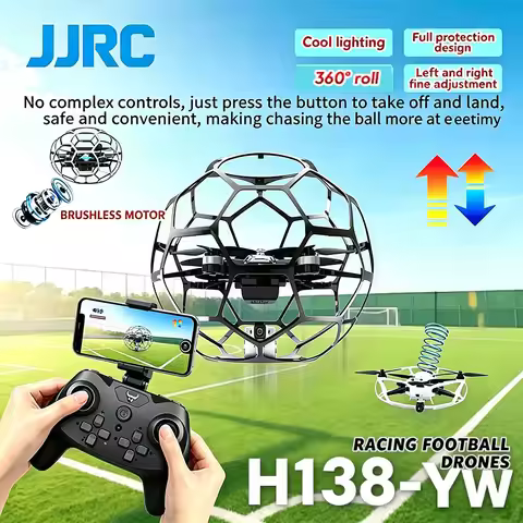 JJRC H138 2.4G RC Racing Football Drone 3D Full Protection Pressure Altitude Brushless Remote Contro