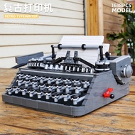 Ace MOC Creative Nostalgic Retro Old-fashioned Typewriter Assembled Building Blocks Educational Toy 