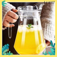 YOHII Juice Bottle, Large Capacity Heat-resistant Water Bottle, Plastic Transparent Juice Cold Water