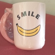 Gelas/Mug Plastik SMILE Mr.DIY warna Pink Salem