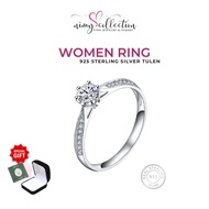 RLZ09 S925 Ring for Women Cincin Perempuan Women Ring Engagement and Wedding Silver 925 Ring
