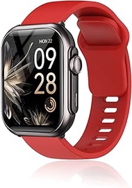 NOUKAJU Band for RUXINGX G62 Smart Watch, SmartWatch Replacement Band,Soft Silicone Strap,SmartWatch