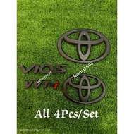 Toyota Vios 2019-2022 Matte Black Logo Emblem
