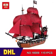 DHL Lepin 16009 1151pcs Queen Anne' s revenge Pirates of the Caribbean Building Blocks Set Bricks