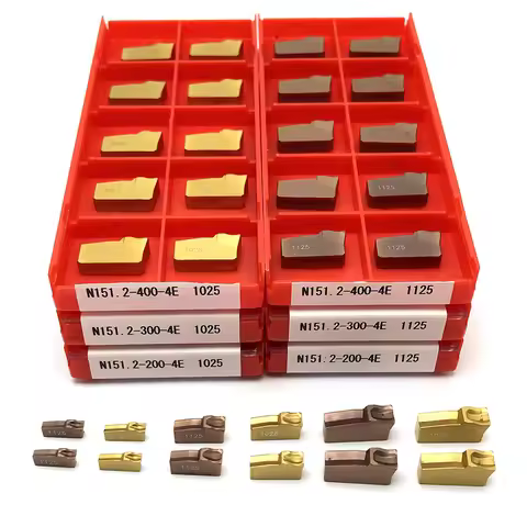 10 Pcs Metal Parts N151.2 200 300 400 4E 1025 1125 Carbide Inserts Milling Cutting Tool Indexable Cu