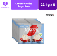 Nescafe Creamy White 22.4g x 5 Sugar Free 3-in-1 Coffee Twin Pack, 22.4g x 5