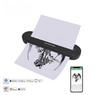 เครื่องพิมพ์ลายสักความร้อนทรงกลม Ats886เครื่องพิมพ์สักขนาดเล็กบลูทูธไร้สายแบบพกพามืออาชีพใช้ได้กับ I