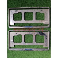 (B) MOVE FRAME PLATE HOLDER CHROME (BLUE LOGO) SET [B-4-3]