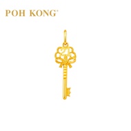POH KONG 916/22K Yellow Gold Number 21 Key Pendant