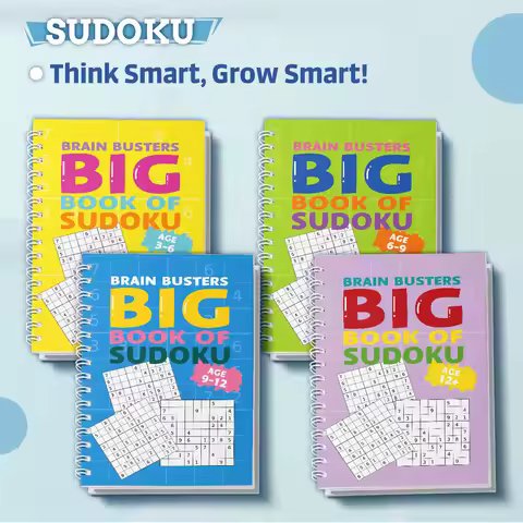 Children’s Sudoku,14th Edition 4-Book Progressive Set (Beginner→Challenge) |Children’s Sudoku Puzzle