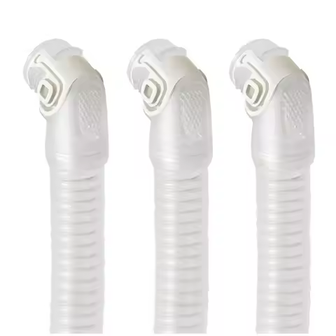 【CHRISTMAS 】Short Tube And 3Pcs Replacement Elbow For Resmed Airfit N20, Airtouch N20 CPAP Hose Tubi