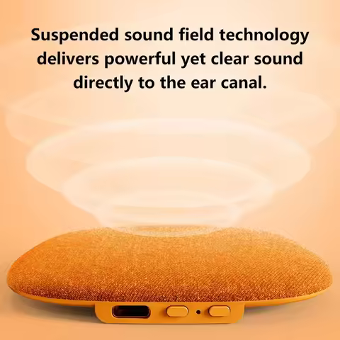 Under Pillow Sleep Speaker 3-Level Timer Wireless Bluetooth 5.4 HiFi Audio with Built-in White Noise