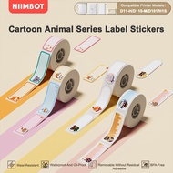 NIIMBOT D11/D110/D101 Cute Cartoon Animal Series Stickers, Creative DIY Label Paper