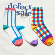 Colorful Socks B Colorful Checkered Adult Long Socks