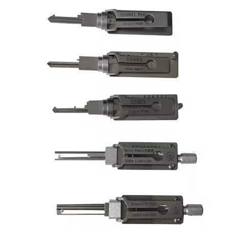 Set of SS001 SS002 SS003 SS004 SS005 Lockpick and Decoder Locksmith Tools