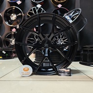 [1PC] New Sport Rim 17inch Lenso Jager Dyna 17X7.5JJ ET35 5H100 Satin Black