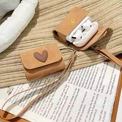 cartoon For airpods 4th case airpods pro2 /airpod 3 Luxury Earphone bag airpods 2/airpod3 PU leather