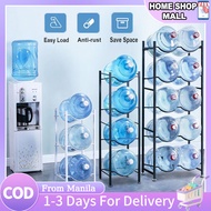 Double Row Mineral Water Dispenser Rack Stand Water Container Gallon Jug Organizer Rack Space Saver Organizer 3/4/5 Layer