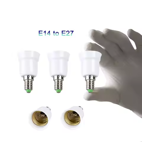 E27 E14 E12 GU10 LED Lamp Base Holder G9 B22 MR16 EU US Converter Fittings Fireproof Pendant Ceiling