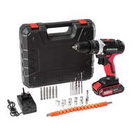 MANSOON Cordless Impact Drill 3-system Drill with Impact Function Screwdriver 2 Speed Battery Drill Electric Drill
