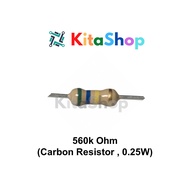 560k Ohm (Carbon Resistor, 0.25W)