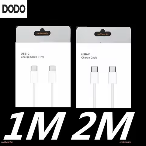 100Pcs 1M 2M For iPhone 15 16 White USB C to USB-C Type c PD Charger Cables Cable For Samsung S23 S2