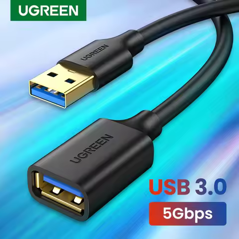 UGREEN USB Extension Cable USB 3.0 Cable for Smart Laptop PC TV Xbox One SSD USB 3.0 2.0 Extender Co