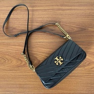 [ Ready Stock] Tas Tory Burch Slingbag Kira Flap Hitam Black Original