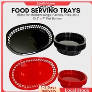Food Serving Tray Food Basket Tray Plastic Basket For Wings Nachos Fries Appetizer Fry Bread Fruits