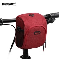Rhinowalk Bicycle Handlebar Bag For Brompton Waterproof Portable Folding Bike Cycling Bag Bicycle Front Frame Storage Bag Shoulder Bag Bicycle Accessories For 3Sixty