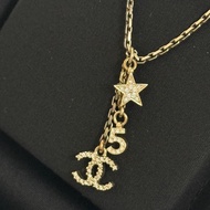Chanel香奈兒雙C星星五號項鍊