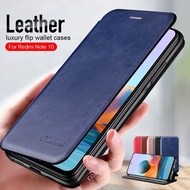 Leather Flip Magnetic Case Xiaomi Redmi Note 10 Pro Note10 10Pro Casing Luxury Wallet Stand Book Phone Cover Case