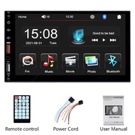 วิทยุติดรถยนต์ 7 นิ้วสากล 2 Din [7021] HD Mirrorlink รถ MP5 พร้อมทีวี 1080P USB/TF มัลติมีเดีย IOS/Android Bluetooth