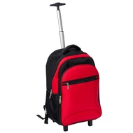 Large Travel 2 Wheel Trolley Bag School Backpack Suitcase Cabin Bag Business Luggage Bag Beg Troli