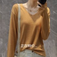 [Off-Season Clearance 29 Yuan] Autumn Winter Cashmere Sweater Women V-Neck All-Match Inner Sweat