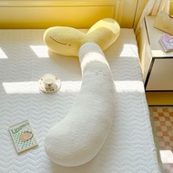 Cute Long Bean Sprout Plush Bedroom Bed Girl Sleeping Bedside Cushion Pillow Clip Leg Pillow Sofa Pi