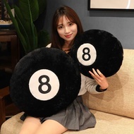 Creative No. 8 Ball Billiard Pillow Cushion Black 8 Billiard Plush Toy Doll Doll Gift Pillow Decorat