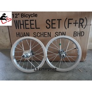 12" 16“ 20” Bicycle Rim Alloy Wheelsets Rim Basikal F+R(sepasang)