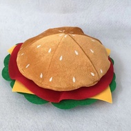 Burger Hat Party Funny Cute Simulation Burger Hat Funny Beret Party