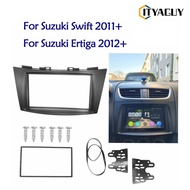 แผงวิทยุ Fascia สำหรับ SUZUKI Swift 2011 + แผ่นอะแดปเตอร์กรอบ Double Din สำหรับ Ertiga 2012 + ชุด Da