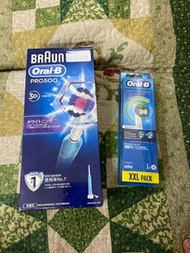 恆隆行德國百靈Oral-B 全新亮白3D電動牙刷PRO500 +EB20-8(2年份刷頭組)