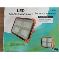 200W RECHARGEABLE LED SOLAR FLOOD LIGHT