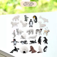 LOVIVER 26 Pieces Realistic Animal Figurines, Miniature Figurines, Animal Figure Set, Home Decoratio