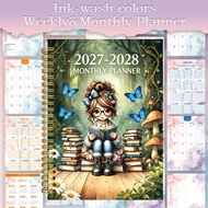 Planner Notebook 2027 Fantasy Forest Journal Ink Color Page Schedule Book Planners Book 2027