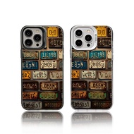 For Samsung A16 A06 A55 A35 A05s A05 A15 A14 A54 A04s A13 A03s A12 A50 A24 Rusty License Plate Case