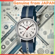 [TIMEX] Watch Weekender T2N654 TIMEX Brass Mineral Glass Nylon Cream
